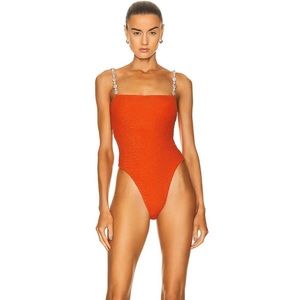 Maygel Coronel Kala one piece in orange NWOT